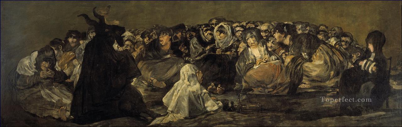 The Great He Goat Or Witches Sabbath Francisco de Goya Oil Paintings